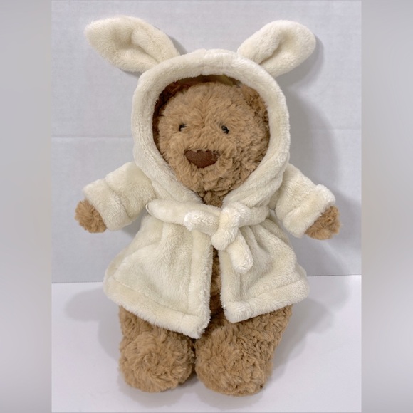 Jellycat Other - Jellycat London 11” BATHROBE BARTHOLOMEW BEAR PLUSH TOY NEW NWT Rare AUTHENTIC!